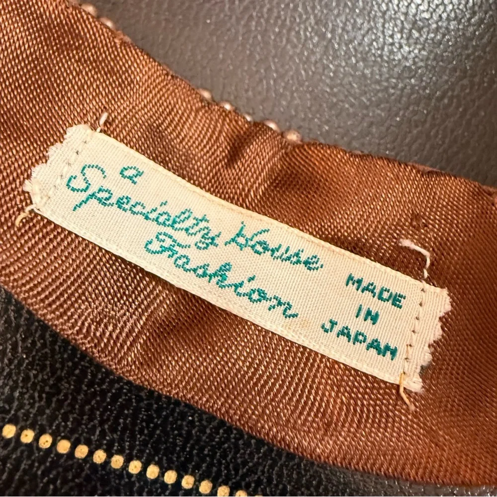 Vintage Antique Deco Retro brown Glass pearl Peter Pan Collar 1940’s 50’s - Picture 13 of 17